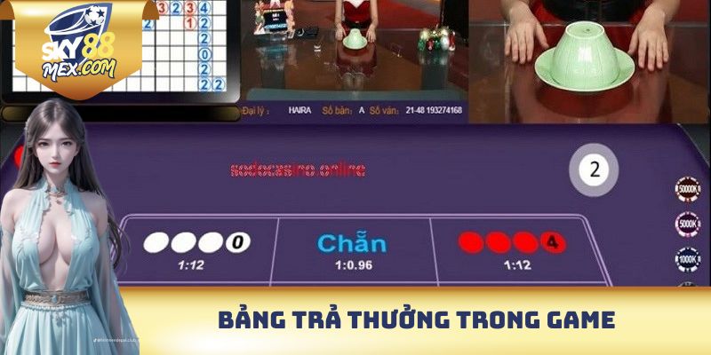 Xóc Đĩa Live - Mang Đến Trải Nghiệm Game Thực Tế Tại Sky88 Bảng trả thưởng trong game