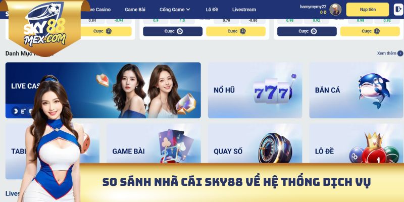So Sánh Nhà Cái Sky88 - Nổi Bật Giữa Thị Trường Cá Cược So sánh nhà cái SKY88 về hệ thống dịch vụ